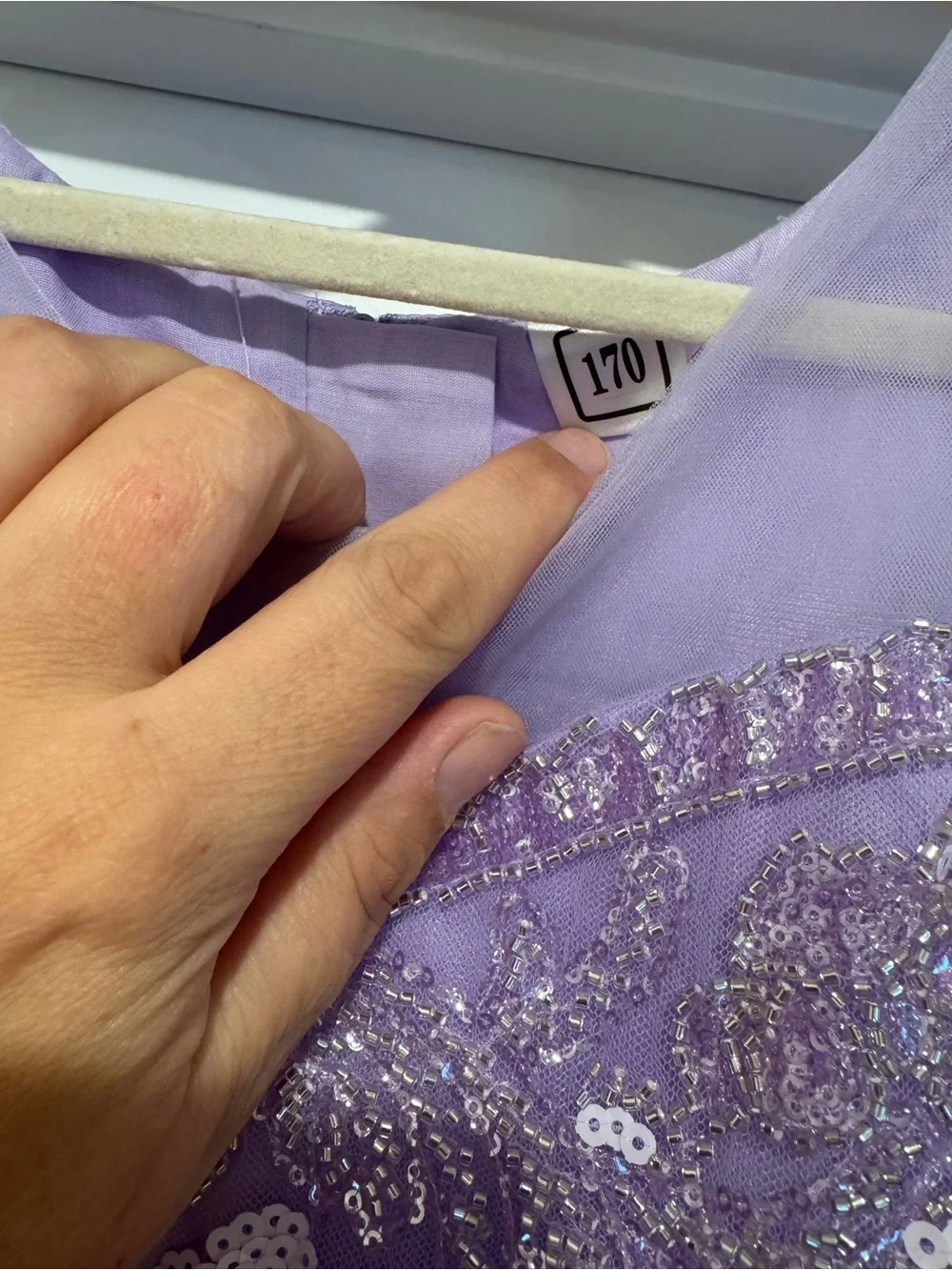 NWT IDOPIP Girls 170 Lavender Butterfly Sequin Tulle Pageant Gown Dress